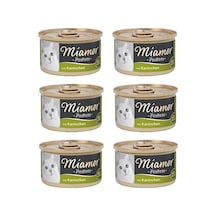 Miamor Pastete Tavşanlı Kedi Konservesi 6 x 85 G
