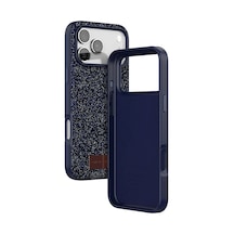Onegif İphone 17 Pro Bright Simli Kapak - Mavi