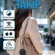 Airtag Uyumlu Akıllı Konum Bulucu Apple Ve Android Takip Cihazı