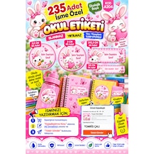 Okul Etiketi 235 Adet Kişiye Özel İsim Yazılabilen Kalem Defter Ve Kitap İçin Etiket Çok Renkli