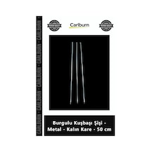 Özel Üretim Mangal Izgara Kebap Ocakbaşı Et Şiş Burgulu Kuşbaşı Şişi Metal Kalın Kare 50 Cm