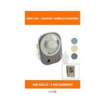 Su Spreyli Masaüstü Usb Mini Fan 3 Hızlı Taşınabilir Soğutucu