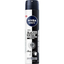 Nıvea Men Erkek Sprey Deodorant Black&white Invisible 72 Saat Anti-perspirant Original 200ml 4 Adet