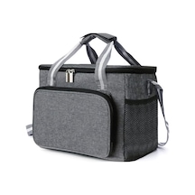 Jzcat- Pp Çanta 15 L, Soğutucu Çanta, Küçük, Katlanabilir, Yemek Siyah