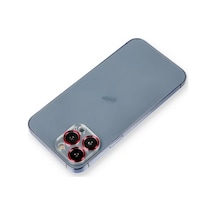 Newface Apple İphone 12 Pro Max Metal Kamera Lens Koruma Cam - Kırmızı