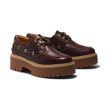 Timberland Tb0a2qdm Stone Street Boat Shoe Bordo Kadın Ayakkabı Bordo
