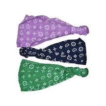 Lastikli Paraşüt Bandana 3 Lü Set Çok Renkli