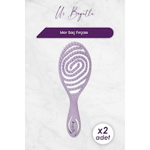 Nascita Professional Üç Boyutlu Saç Fırçası Geri Dönüştürülebilir Mor 4213 X 2 Adet 0
