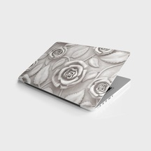 Laptop Sticker Bilgisayar Notebook Pc Kaplama Etiketi 3D Gül Çiçe