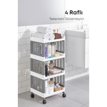 Grimorlife 4 Raflı Banyo Düzenleyici Mutfak Rafı Banyo Dolabı Çok Amaçlı Plastik Mutfak Düzenleyici-gri Gri Grimorlife 4 Raflı Banyo Düzenleyici Mutfak Rafı Banyo Dolabı Çok Amaçlı Plastik Mutfak Düzenleyici-gri Gri