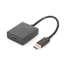 Digitus Usb 3.0 Hdmı Grafik Adaptörü Giriş: 1 X Usb 3.0 Usb-a Erkek Çıkış: 1 X Hdmı A 19-pin Dişi Full Hd, 1080p Plastik-19655
