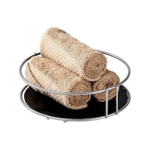 Edora Home Gümüş Banyo Organizer, Pleksi Banyo Düzenleyici - Metal Paslanmaz Gümüş