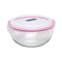 Ansan Yuvarlak Cam Saklama Kabı 1000 Ml Glasslock Çok Renkli