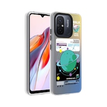 Zore Redmi 12c Kılıf Desenli Ogaa Dragon Sert Kapak - Gezegen