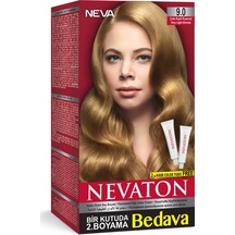 Nevaton Kalıcı Krem Saç Boya sı 9.0 Çok Açık Kumral