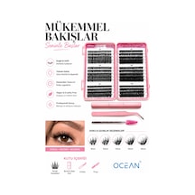 Takma Kirpik Seti 570 Adet, Yapıştırıcı, Sabitleyici, Takma Kirpik Cımbızı, Kirpik Fırçası 30d 40d 50d 60d 80d 100d