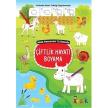 Çiftlik Hayatı Boyama - Minik Ressam İş Başında- Bıcırık Yayınları