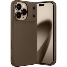 Durukar Apple, Uyumlu iPhone 17 Pro Auto Focus Karbon Kapak - Kahverengi