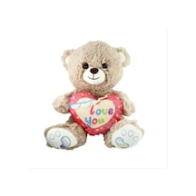 Pjh2324 Peluş 30cm Love You Kalpli Ayı -vrd Açık Bej