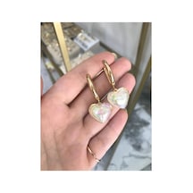 Kalpli Gold Detaylı Küpe Altın