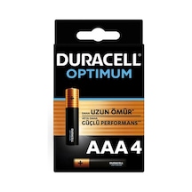 Duracell Optimum Alkalin Aaa İnce Kalem Pil 4'lü Paket