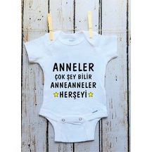 Babylimon Anneanneler Herşeyi Bilir Beyaz - 132208302 Beyaz