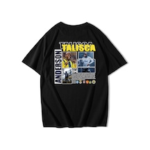 Brz Collection Unisex Oversize Anderson Talisca T-shirt Siyah