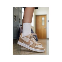 Nike Spor Ayakkabı Günlük Ayakkabı Court Borough Low Rahat Ve Dayanıklı Okul Ayakkabısı /beyazwhite/renklikrem /beyazwhite/renklikrem