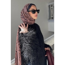 Carell Büşra Aydın'ın Tercihi Marbella Soft Kahve Nilla Pamuklu Şal Çok Renkli