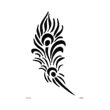 Airbrush Tattoo Çiçek Kına Deseni Yapışkanlı Stencil Süsleme Ve Boyama Kalıbı