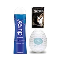 Durex Hisset Pürüzsüz Hazlar 50 Ml Jel + Egg Cep Tipi Mastürbatör + Hediye
