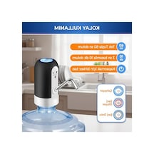 1200 Mah Bataryalı Şarjlı Su Pompası, Bpa İçermez, Siyah