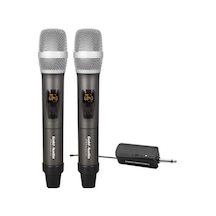 Luxury, Profesyonel Çift El Kablosuz 20 Kanal Uhf Mikrofon
