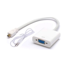 Micro Hdmı To Vga Ses Destekli Çevirici Adaptör