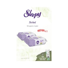 Sleepy Herbal Kişisel Bakım Havlusu 2'li 100'lü ve Rosie Tekli