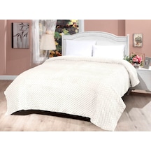 Mink Tomurcuk Battaniye 500 Fildişi Battal Boy 200x220 Fildişi