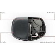 Dancemonkey Geniş Yumuşak Pu Bisiklet Sele - Burunsuz, Ergonomik, Uzun Süre Rahat, Çok Renkli Çok Renkli