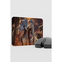 Ningguang Genshin Impact Anime Oyuncu V4 - 22x18 Gaming Mouse Pad Fare Altlığı