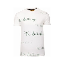 The Wıld Walkıng Erkek Sıfır Yaka T-Shirt (504684836) Beyaz
