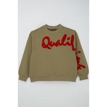 Locoloco Kız Çocuk Sweatshirt Kabartma Yazı Baskılı 9-14 Yaş, Haki Yeşil Haki Yeşil Locoloco Kız Çocuk Sweatshirt Kabartma Yazı Baskılı 9-14 Yaş, Haki Yeşil Haki Yeşil