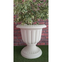 Nergis Saksı 47 Lt Dekoratif Saksı Balkon Saksısı Plastik Saksı