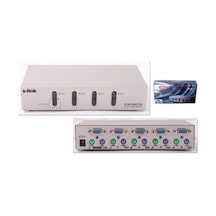 S-link SL-2041 4PC-1MN VGA+PS-2 Otomatik KVM Switch