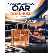 Qar Ls 62 Araç Kokusu 500 Ml Şık Cam Şişe Kalıcı Oto Parfümü Araç İçi Oda Ofis Kullanımına Uygun Izgaralı Kapak