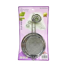 Çelik 3'li Süzgeç 16-18-20 Cm Diğer