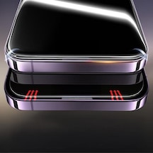 Zore İphone 16 Pro Max Zore 3d Mobi Hd Temperli Cam Ekran Koruyucu - Şeffaf