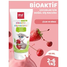 Splat Kids Wild Çilek-Kiraz Aromalı 2-6 Yaş Doğal Diş Macunu 50 ML