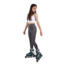 Erdem Kıds Kız Çocuk Yüksek Bel, Koşu, Yürüyüş, Casual, Spor, Atletik, Egzersiz, Fittness Tayt Antrasit Antrasit