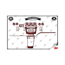 Ford Connect 2009-2014 Torpido Konsol Trim Göğüs Maun Kaplama Set 49 Parça Maun