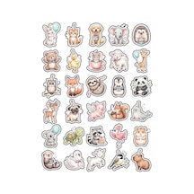 30 Adet Pastel Suluboya Bebek Hayvanlar Sticker Seti - Laptop Defter Ajanda İçin Çok Renkli