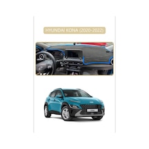 Hyundai Kona 2020-2022torpido Koruma Halısı Bej Kenar